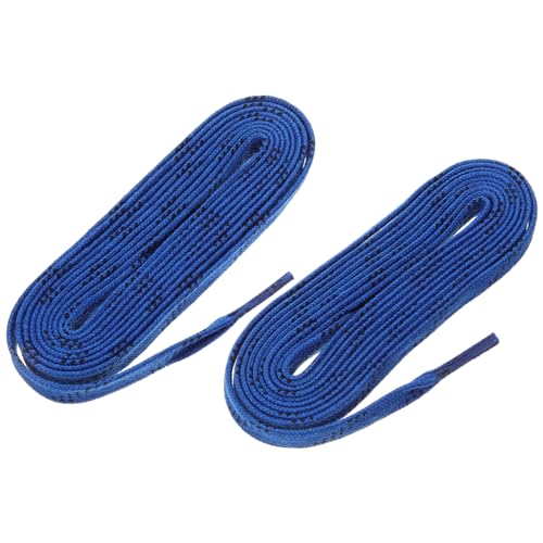 BELLIFFY 1 Paar Eishockey Schnürsenkel Elastic Shoe Laces Schlittschuhe schnürsenkel gewachste Hockeyschnürsenkel Schnürsenkel für Hockey Riemen für Hockey-Sportschuhe Flacher Schnürsenkel von BELLIFFY