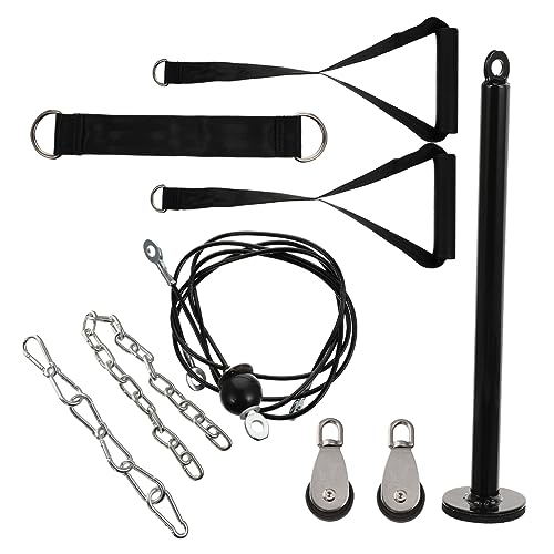 BELLIFFY 1 Satz Fitness-Kit DIY-Laderollensystem Kabelmaschine Armkrafttrainingsgerät Fitness- und Seilzugsystem Kabelzug-Kit Fitness geräte fitnessgeräte Trizepsseile Trainingsseile Metall von BELLIFFY