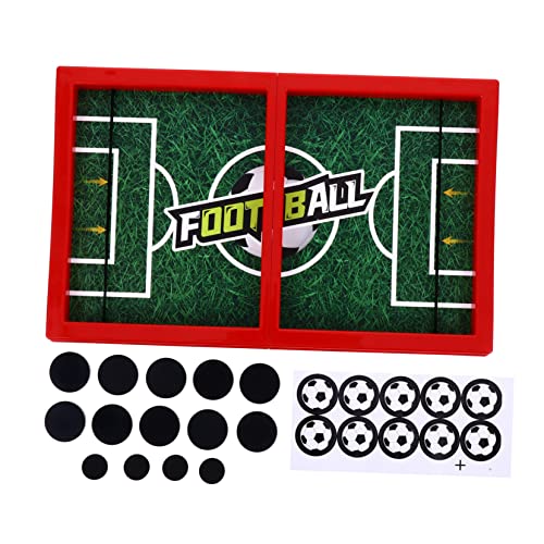 BELLIFFY 1 Satz Katapult-tischschach Tisch-airhockey Schachbrettspiel Schach Katapult Spielzeug Eltern-Kind-brettspiel Schnelles Sling-Puck-Spiel Desktop-brettspiel Plastik Rot von BELLIFFY