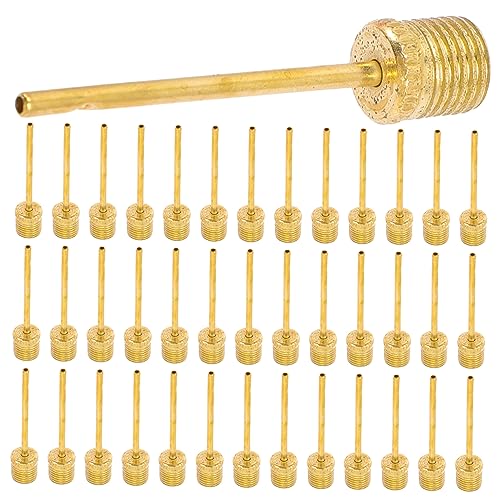 BELLIFFY 100St Luftpumpennadel Elektrische Ballpumpe aufblasbare Luftpumpe Basketballpumpe Inflationsnadel ballpumpe nadeln ballpumpennadel Basketball-Versorgung Kugelzapfen Metall Golden von BELLIFFY