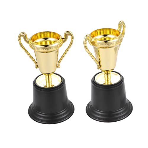 BELLIFFY 12St Belohnungspreise Trophäe Mini-Trophäe Preistrophäe für Feiern Siegertrophäe für Kinder belohnung kinder pokale für kinder party Trophäe der Preisverleihung Golden von BELLIFFY