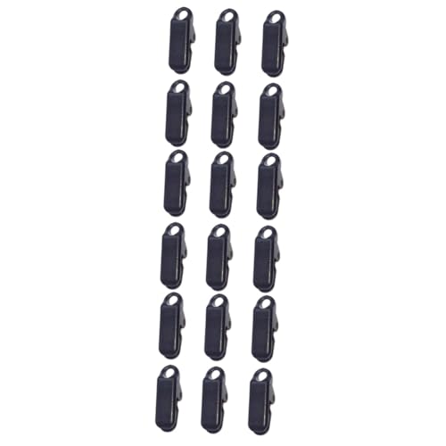 BELLIFFY 18 STK Zelt Festziehen Clips Markisenclips Zeltklammern Outdoor-Zelt Zelte Für Camping Wasserdicht Zelt Zum Campen Camping-klemmclips Klemmplanenklammern Zelt Schnappt Black von BELLIFFY