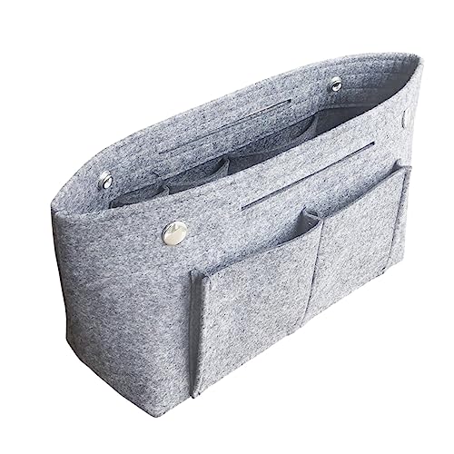 BELLIFFY 1stk Reise-Aufbewahrungstasche Schminktasche Für Die Handtasche Taschenorganizer Für Tragetasche Kosmetiktasche Für Die Reise Taschenorganisator Tragetaschen-Organizer-Einsatz Grey von BELLIFFY