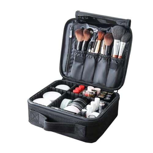 BELLIFFY 1stk Schminkkoffer Anzeigen Reise-Make-up-zugkoffer Kosmetiktasche Make-up-reisekoffer Make-up-Tools Kosmetik-Organizer Kosmetikkoffer Make-up-Organizer, Kosmetikaufbewahrung Black von BELLIFFY