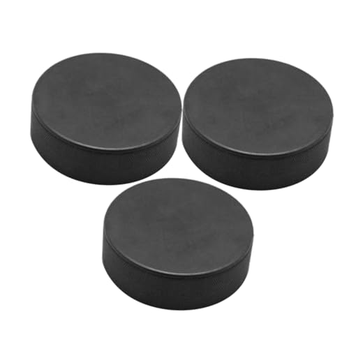 BELLIFFY 3 Stück Hockey Trainingszubehör Sport Hockey Kleiner Hockeyball Eishockey Spiel Puck Professioneller Hockey Puck Fitnessstudio Hockey Puck Eishockey Ball Eishockey von BELLIFFY