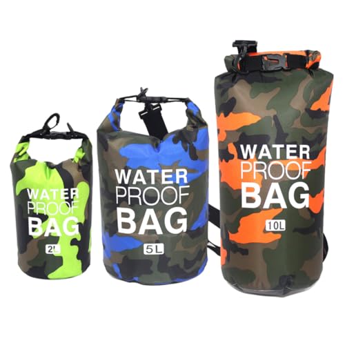 BELLIFFY 3St Wasser schwimmende Tasche trockener Rucksack Camping-Trockensack Outdoor Tasche Wasserschuhe Strandtasche wanderrucksäcke wasserdichte Tasche Aufbewahrungstasche zum Schwimmen von BELLIFFY