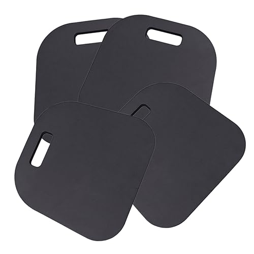 BELLIFFY 4 Stück Knieschoner zum Trainieren kniebank für Gartenarbeit kniehilfe für Gartenarbeit seat Cushion sitzmatte knieunterlage für Gartenarbeit Kniematte zum Trainieren Eva Black von BELLIFFY