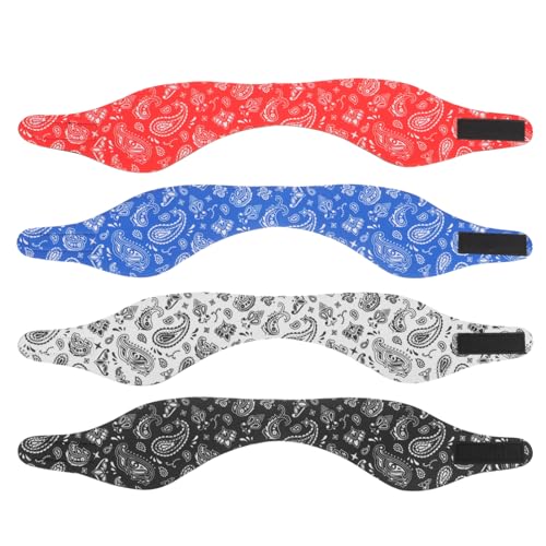 BELLIFFY 4 Stück Stirnband Schwimmer-Ohrband Bandanas für Kinder schwimmen gehöhrschutz badezusã¤tze Ohrstöpsel Ohrenschützer Schwimmstirnbänder Gehörschutz für Schwimmer Tauchmaterial sbr von BELLIFFY