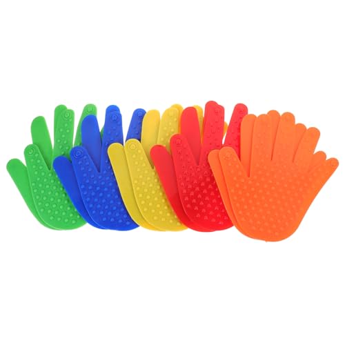 BELLIFFY 5 Paare Hand-bodenmarkierungen Teppichpunkte Für Das Klassenzimmer Aufstellungsorte Teppichmarker Für Das Klassenzimmer Bodenaufkleber Für Klassenzimmer Tennisplatzmarkierungen PVC von BELLIFFY