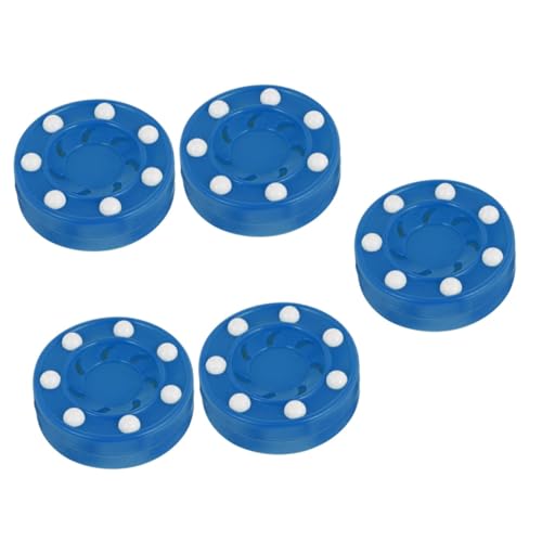 BELLIFFY 5 STK Tintenroller Puck Straßenhockey Air-Hockey-Hover-Puck Hockey-Sachen Sport-Inline-Street-Hockey-Puck Hockey Puck eisball Rollhockeyspiel Puck Eishockey-Übungspuck pp Blue von BELLIFFY