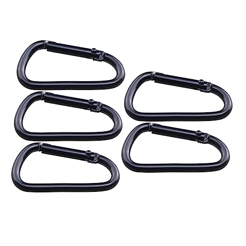 BELLIFFY 5er Set Karabiner Clips Für Schlüsselanhänger Robuste Kletterkarabiner Zum Befestigen Von Flaschen Und Zubehör Ideal Für Outdoor Aktivitäten Und Alltag von BELLIFFY