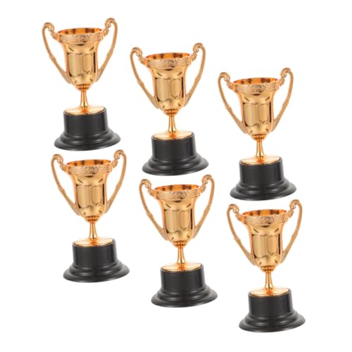 BELLIFFY 6St Mini-Trophäe simulierte kleine Trophäe Trophäenornament Wettkampf-Trophäe pokale für kinder kunststoffbecher spielzeug Mini- -Trophäe schöne Plastiktrophäe Wiederverwendbar von BELLIFFY