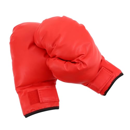 BELLIFFY Boxhandschuhe Boxsack-Handschuhe Kampfsporttaschenhandschuhe Trainingshandschuhe Für Männer Kickbox-trainingshandschuhe Schwere Taschenhandschuhe Boxausrüstung Boxzubehör Rot Pu von BELLIFFY