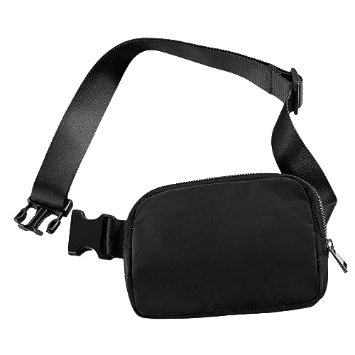 BELLIFFY Gürteltasche Umhängetasche für Herren Lauftaschen Hüfttasche Brusttasche für Männer Cellphone Holder Mobile Phone Bracket Purse Bauchtasche Sportbeutel wasserdichtes Nylon Black von BELLIFFY