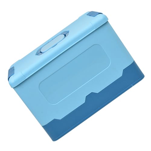 BELLIFFY Kasten tragbare tragbarer Handheld- Buch schmink Plastikbehälter Organizer-Boxen Blue von BELLIFFY