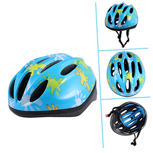 BELLIFFY Kinder Skateboardhelm Sicherheitsschutz Helm Für Jungen Mädchen Blau Ideal Für Skateboarding Fahrrad Scooter Verstellbar Und Komfortabel von BELLIFFY