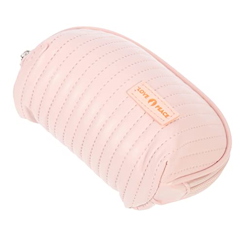 BELLIFFY Kosmetiktasche Cosmetic Bag kosmetikbeutel Make-up-Tragetasche Make-up-Behälter Schlüsselanhänger-Geldbörse Reisen kleine Hautpflegetasche tragbare Make-up-Handtasche PU-Leder Rosa von BELLIFFY