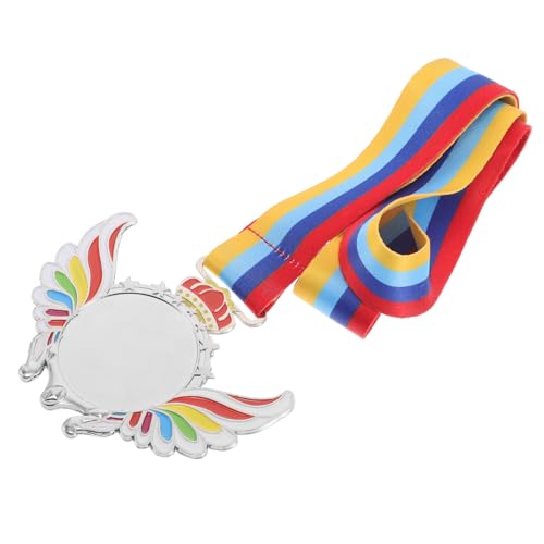 BELLIFFY Medaille Aus Kunststoff Mit Halsband Für Medaille Für Sportwettkämpfe Fußballturniere Und Schulaktivitäten Medaillen Für Sportpartys von BELLIFFY