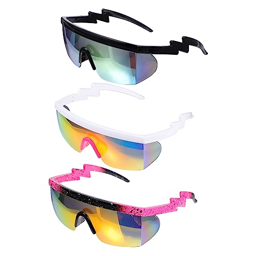 BELLIFFY Retro Fahrradbrille 80er Jahre Vintage Sonnenbrille Für Damen Und Herren Ideal Für Outdoor Aktivitäten Radfahren Und Sport Weiße Rahmenoptionen von BELLIFFY