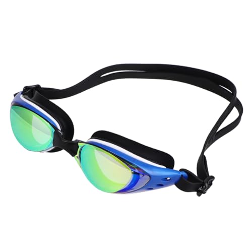 BELLIFFY Schwimmbrille brillen für kinder Schutzbrille für Erwachsene schwimmen verstellbarer schultergurt brillenband verstellbar anti fog Taucherbrille Antibeschlag-Schwimmausrüstung Blue von BELLIFFY