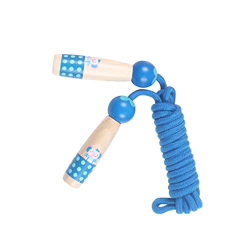 BELLIFFY Seilspringen trainieren Kinderseil Springseil Spielzeug Kidcraft-Spielset kinder fitnessgeräte seilchen springseil kinder Springseil für Kinder springseil aus holz Hölzern Blue von BELLIFFY