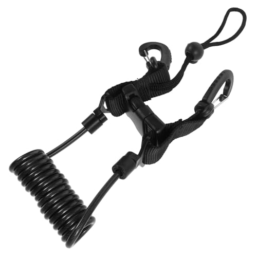 BELLIFFY Tauchkameraseil Zubehör Für Tauchflaschen Tauchzubehör Spulen-Lanyard Zum Tauchen Tauchclip Drehbarer Karabinerhaken Tauchtrainingszubehör Tauchhand-Lanyard Rostfreier Stahl Black BELLIFFY Tauchkameraseil Zubehör Für Tauchflaschen Tauchzubehör Spulen-Lanyard Zum Tauchen Tauchclip Drehbarer Karabinerhaken Tauchtrainingszubehör Tauchhand-Lanyard Rostfreier Stahl Black von BELLIFFY