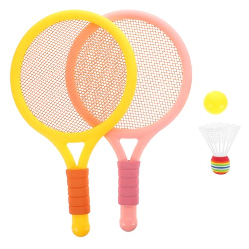 BELLIFFY Tragbarer Sportschläger Satz Badmintonschläger & Trainingsspielzeug Für Outdoor Sport Inkl Netz Ideal Für Freizeit & Training von BELLIFFY