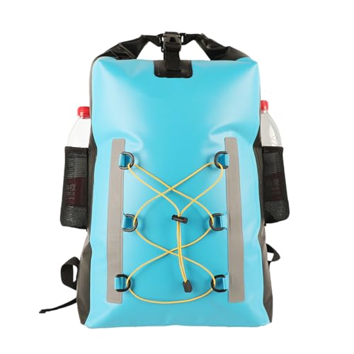 BELOWSYALER 30L Dry Bag Wasserdichte Tasche Kajakfahren Bootfahren Wasserdichter Rucksack mit Seitentasche Schwimmende Trockentasche Rucksack Wasserdicht von BELOWSYALER