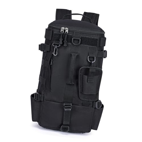 BELOWSYALER Angelrucksack, Angeltasche, Angelausrüstung, Rucksack, Angelrutenhalter, Tasche, wasserdichte Angeltasche, Schulterriemen von BELOWSYALER