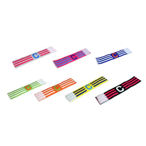 BELOWSYALER Fußball Captain Armband Leader Wettbewerb Fußball Captain Armbänder Multicolor Armband Gruppenarmband Fußballtraining von BELOWSYALER