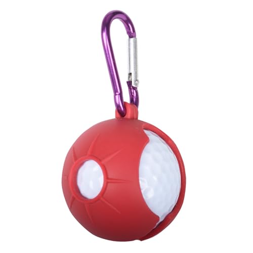 BELOWSYALER Golfball-Halter, Silikon-Clip mit Haken, Silikonbälle, Hülle, Golfbälle, Schutztasche von BELOWSYALER