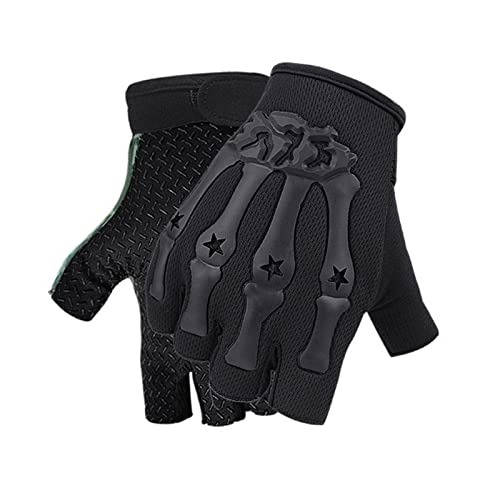 BELOWSYALER Halbfinger-Fahrradhandschuhe, stoßdämpfend, Handflächengriff, feuchtigkeitsableitend, leicht, Nylon, Kompressionshandschuhe von BELOWSYALER