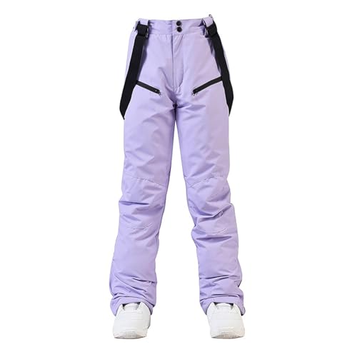 BELOWSYALER Unisex-Skihose, isoliert, winddicht, für Erwachsene, Salopetten, wasserabweisend, für Snowboard und Ski von BELOWSYALER