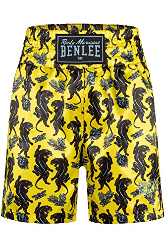 BENLEE Herren Boxhose Panther Boxing Yellow/Black/Blue M von BENLEE Rocky Marciano