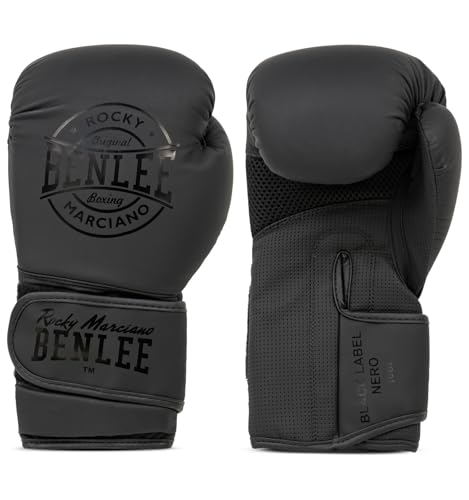 Benlee Boxhandschuhe aus Kunstleder Black Label Nero Black 14 oz Benlee Boxhandschuhe aus Kunstleder Black Label Nero Black 14 oz von BENLEE Rocky Marciano