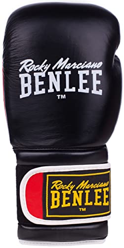Benlee Boxhandschuhe aus Leder Sugar Deluxe Black/Red 10 oz Benlee Boxhandschuhe aus Leder Sugar Deluxe Black/Red 10 oz von BENLEE Rocky Marciano