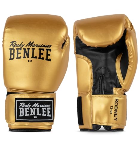 BENLEE Boxhandschuhe aus Artificial Leather Rodney Gold/Black 10 oz von BENLEE Rocky Marciano