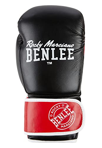 Benlee Boxhandschuhe aus Kunstleder Carlos Black/Red/White 10 oz von BENLEE Rocky Marciano