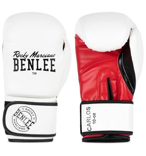 BENLEE Boxhandschuhe aus Kunstleder (1Paar) Carlos White/Black/Red 08 oz BENLEE Boxhandschuhe aus Kunstleder (1Paar) Carlos White/Black/Red 08 oz von BENLEE Rocky Marciano
