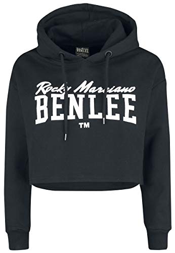 BENLEE Rocky Marciano Damen Aphrodite Cropped Hoodie, Black, XS von BENLEE Rocky Marciano