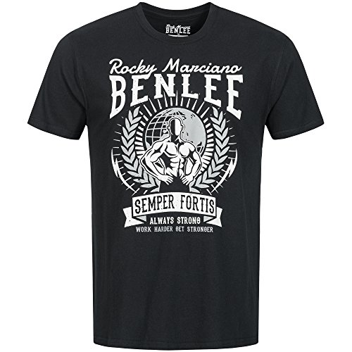 Benlee Herren T-Shirt Normale Passform Lucius Black L von BENLEE Rocky Marciano