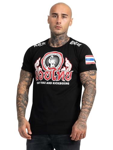 BENLEE Rocky Marciano Herren Men Slim Fit T-Shirt Thailand, Schwarz, S von BENLEE Rocky Marciano