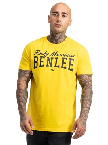 BENLEE Herren T-Shirt Normale Passform Logo Warm Yellow M von BENLEE Rocky Marciano