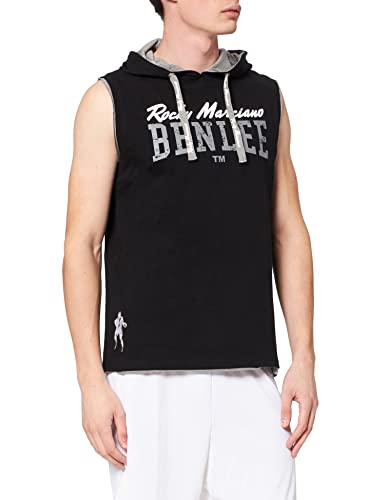 BENLEE Herren ärmelloses T-Shirt mit Kapuze Normale Passform Epperson Black XL von BENLEE Rocky Marciano