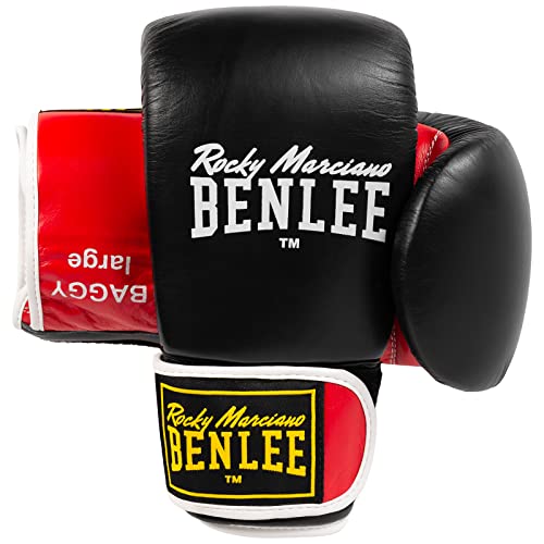 Benlee Boxhandschuhe aus Leder Baggy Black/Red S von BENLEE Rocky Marciano