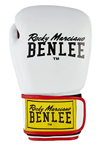 Benlee Boxhandschuhe aus Leder Draco White/Black/Red 12 oz von BENLEE Rocky Marciano