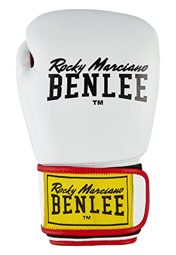 Benlee Boxhandschuhe aus Leder Draco White/Black/Red 16 oz von BENLEE Rocky Marciano