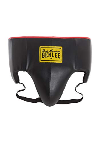 Benlee Rocky Marciano Unisex – Erwachsene Lucca Artificial Leather Groinguard, Schwarz, XL von BENLEE Rocky Marciano