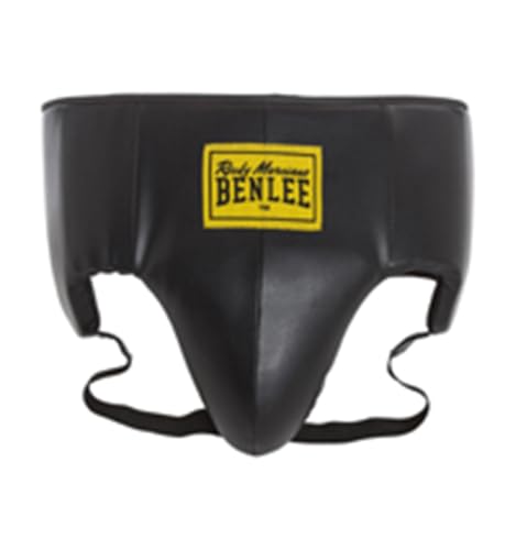 Benlee Rocky Marciano Unisex – Erwachsene Lucca Artificial Leather Groinguard, Schwarz, XL von BENLEE Rocky Marciano