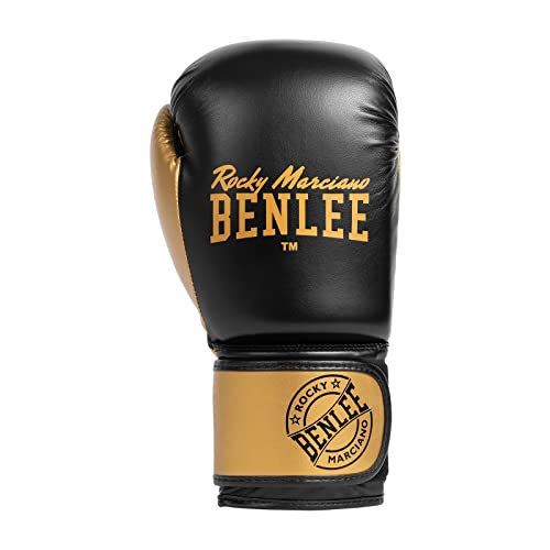 BENLEE Boxhandschuhe aus Kunstleder (1Paar) Carlos Black/Gold 10 oz von BENLEE Rocky Marciano